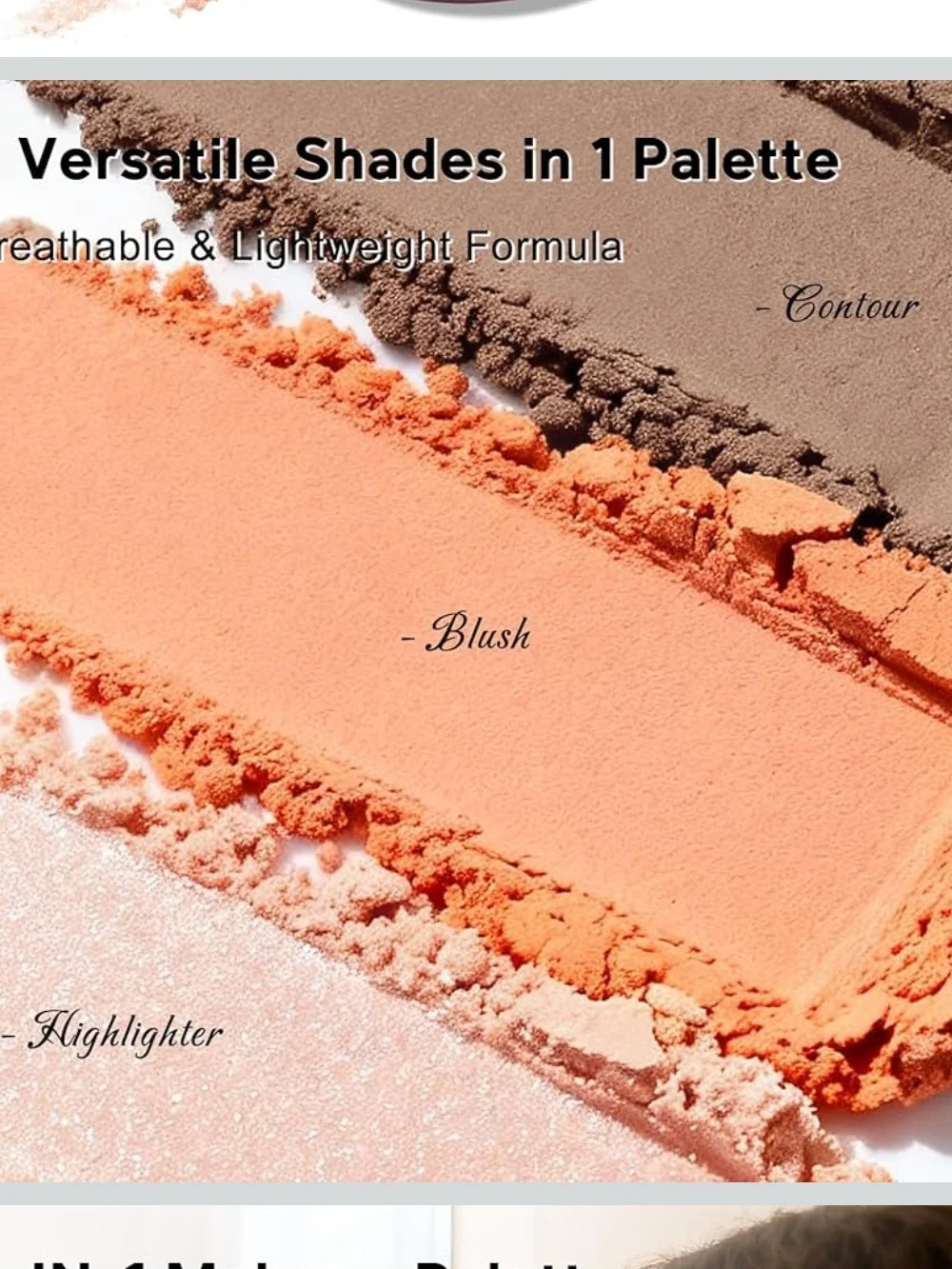 3-in-1 Contour Palette - Blush Bronzer Highlighter Makeup Palette Makeup Kit New